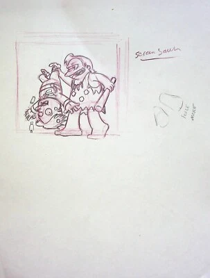 Simpsons Treehouse of Horror VIII Production Нарисованная от руки Модель NELSON Cel - Изображение 1 из 2