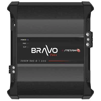 Stetsom BRAVO FULL 2K 1-Ohm Digital Full-Range Car Audio Amplifier 2000 Watts - Image 1 of 4