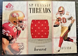 2002 SP   267/350  Legendary Cuts SP   Classic Threads #CCGH   Garrison Hearst - Picture 1 of 6