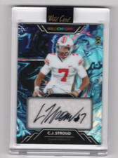 C.J. STROUD 2023 WILD CARD CHROME AUTO 3/4
