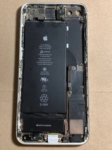 Apple iPhone 8 plus silver original oem housing frame part battery chipped frame - Picture 1 of 9