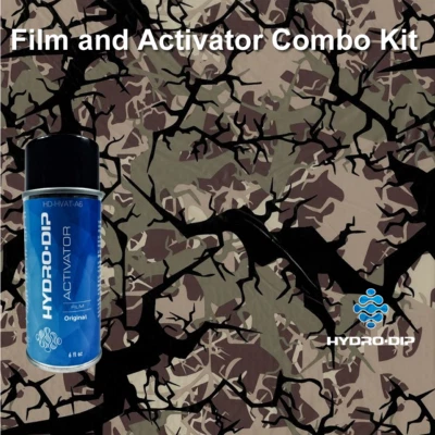 Combo activador de película Hydro Dip madera espina camuflaje Foto 1 de 4