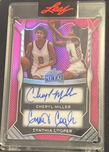 2025 Leaf Metal Authentics Cheryl Miller & Cynthia Cooper Dual Auto 1/1 SSP USA - Bild 1 von 3
