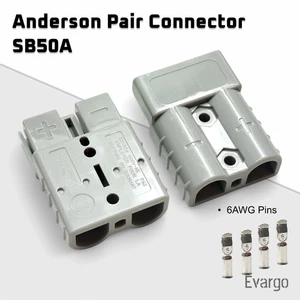 12v 24v Anderson SB50 50amp Connectors Caravan/Campervan/Car Battery 50A - Picture 1 of 6