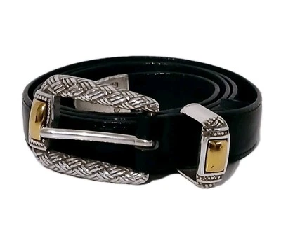 Cinturón de cuero Brighton para mujer talla XL 36 negro informal estilo de vestir B2903 Foto 1 de 4