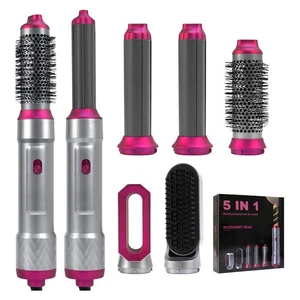 5-IN-1 Warmluftbürste Föhnbürste Fönbürste Lockenstab Hairstyler Lockenwickler - Bild 1 von 13