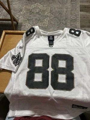 Camiseta Reebok Niños Talla L NFL New Orleans Saints Jeremy Shockey #88 Blanca Foto 1 de 2