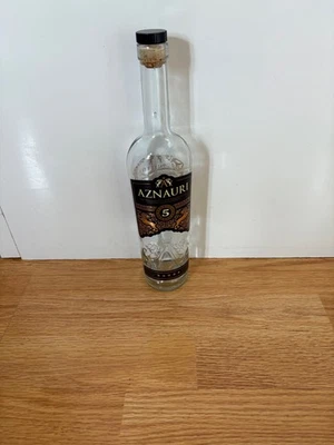 AZNAURI 5 STAR UKRAINIAN COGNAC EMPTY BOTTLE - COLLECTIBLE/BREWERANIA - Image 1 of 4