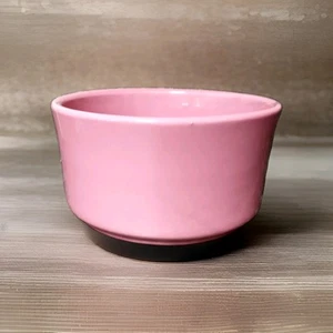 Vintage MCM Haeger Pottery Glossy Pink 3" X  6” Round Planter  - Picture 1 of 7