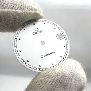 Zifferblatt Omega Constellation Quarz Date Wahlschalter 25mm Weiß NOS - Bild 1 von 5