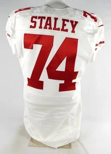Camiseta blanca emitida por el juego Joe Staley #74 2014 de los San Francisco 49ers 70 años P 46 7 - Imagen 1 de 12