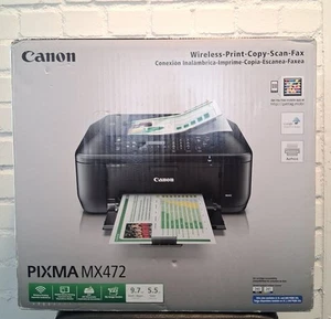 Canon PIXMA MX472 Black Wireless All-In-One Inkjet Printer New Sealed - Picture 1 of 6