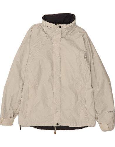 OFF WHITE Giacca antipioggia donna COLUMBIA UK 16 grande bianco sporco poliestere DN17