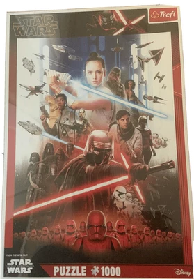 New RARE Star Wars Games Disney 1000 Jigsaw Puzzle The Rise Of Skywalker TREFL - Image 1 of 4