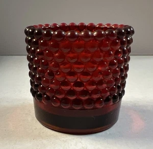 Antique Ruby Red Glass Toothpick Holder Pat 1939 Vintage Collectible - Picture 1 of 6