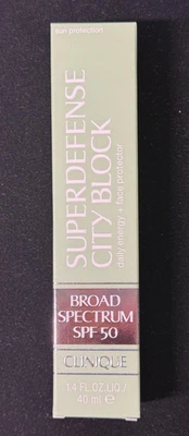 Clinique Superdefense City Block Broad Spectrum SPF 50 - 1.4 oz/40mL -New in Box - Image 1 of 2