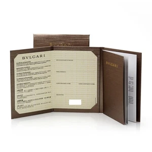 Authentic Bulgari Jewelry Certificate Of Authenticity Manual - Picture 1 of 2