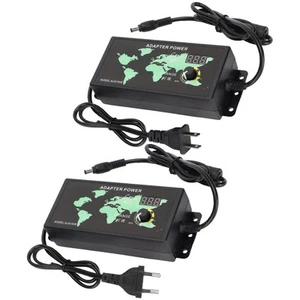 Power Adapter LED Digital Display 120W 10A 3‑12V Adjustable Voltage Speed Reg FY - Afbeelding 1 van 28