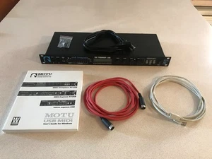MOTU MIDI TIMEPIECE AV USB INTERFACE WITH IEC POWER CABLE USB CABLE MIDI CABLE - Picture 1 of 7