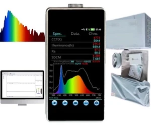 Espectrómetro medidor de iluminación de espectro portátil con interfaz USB de 380-780 nm - Imagen 1 de 20