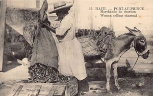 Haiti - PORT AU PRINCE - Woman selling charcoal - Ed. Thérèse Montas 16 - Picture 1 of 2