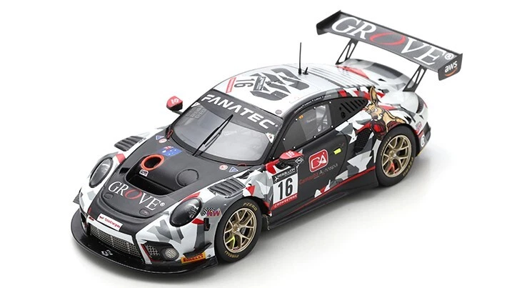 Spark Model PORSCHE 911 GT3 R N.16 24 H SPA 2022 D'SILVA-S.GROVE-B.GROVE-PAYNE 1 - Bild 1 von 1