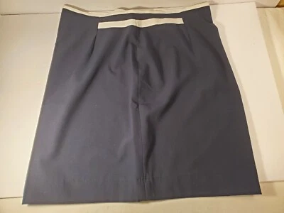ALFRED SUNG NEW SPRING COLLECTION A-LINE SKIRT SIZE L NAVY BLUE NEW Foto 1 de 3