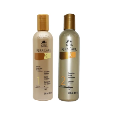 KERACARE 1. SCHÄUMSHAMPOO UND HUMECTO CREME CONDITIONER-SET - 8oz - SCHNELLER UK POST!!