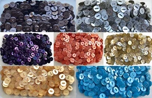 Buttons 16mm 26L Round Fisheye Various Colours 2 Hole Button Fish Eye Knitting - Picture 1 of 31