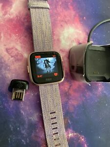 Fitbit Versa Fitness Activity Tracker - Periwinkle/Rose Gold