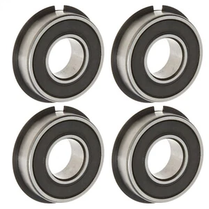 Set of 4 High Speed Wheel Bearing w/ Snap Ring 1-3/8 OD x 5/8 ID Go Kart Parts - Picture 1 of 2