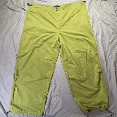 Pantalones Forever 21 Mujer XL Verde Cordón Palanca Estilo Paracaidista Atletismo Foto 1 de 4