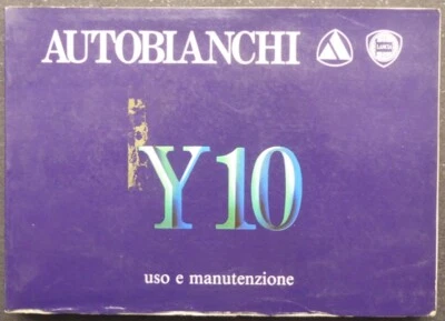 LIBRETTO USO E MANUTENZIONE AUTOBIANCHI Y10 EDIZIONE 1987 - Immagine 1 di 4