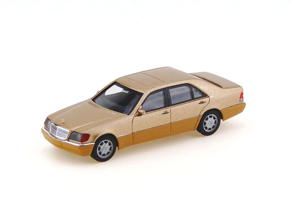 Herpa 038775 - H0: Mercedes-Benz S-Klasse V12 (W140), champagner metallic - NEU - Bild 1 von 1