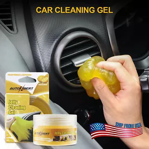 Yellow Lemon Car Auto Interior Detailing Magic Cleaning Gel Slime Dust Cleaner - Picture 1 of 9