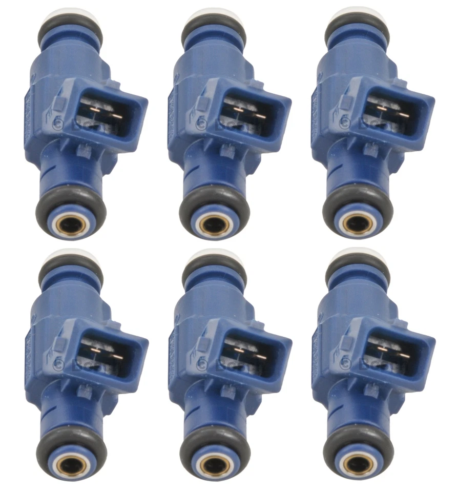 Conjunto de 6 injetores de combustível Bosch para Volvo S80 2.9 L6 2002-2004 naturalmente aspirado - Imagem 1 de 1