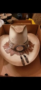 Charlie 1 Hoarse One Of A Kind Rattlesnake And Stirling Silver Cowboy Hat - Picture 1 of 7