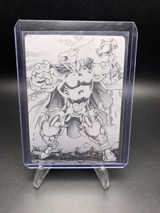 2023/2024 Marvel Flair Beta Ray Bill #43 Black Printing Plate 1 Of 1 - Picture 1 of 2