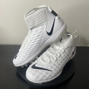 NEW Nike Mens SIZE 9.5 Force Savage Pro 2 Football Cleats White Black AH4000-100 - Picture 1 of 11