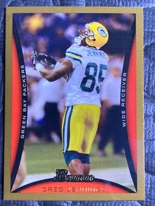 2008 Bowman Football Gold #66 Greg Jennings Green Bay Packers NFL Card non classificata - Foto 1 di 2