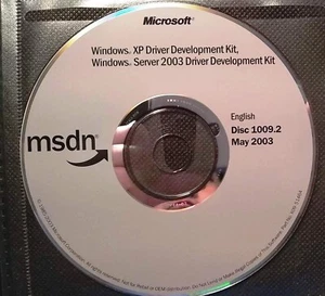 Windows XP & Windows Server 2003 Driver Development Kit - Picture 1 of 1