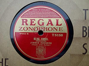 JIMMIE RODGERS - Blue Yodel / Away Out On The Mountain 78 rpm disc (A++) - Picture 1 of 1