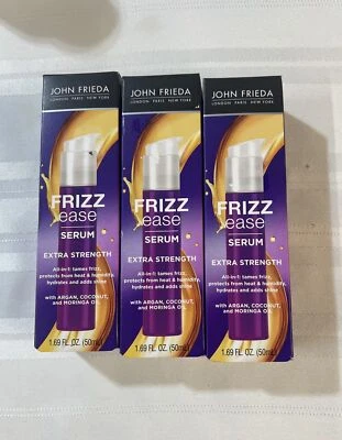 LOTE DE 3 SOROS FRIZZ EASY FORÇA EXTRA 1,69 oz John Frieda - Imagem 1 de 2
