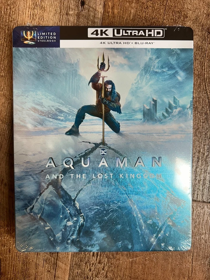 Aquaman and the Lost Kingdom w. Steelbook (4K UHD + Blu-ray, Region Free) *NEW* - Image 1 of 4