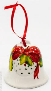 Edelweiss Keramik Weihnachtsglöckchen Motiv 10 6cm - Bild 1 von 3