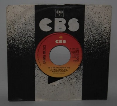 Johnny Mathis - I'm Stone In Love With You - 1974 Vinyl 7" Single - S CBS 2653 - Image 1 of 3