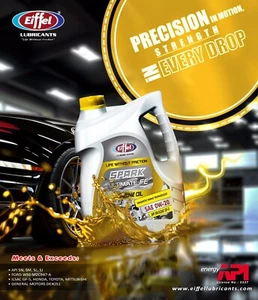 EIFFEL SPARK ULTIMATE SAE 0W20 API SN/ILSAC GF-5 FULLY SYNTHETIC - 5 LTR (PAO) - Picture 1 of 13