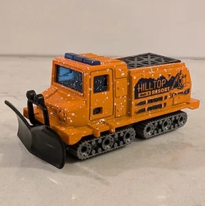 Vintage 1999 Matchbox Snow Groomer Hilltop Resort MB419 1:75 orange snow plow - Picture 1 of 9