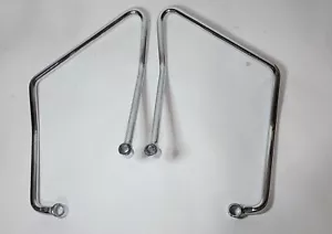 Harley-Davidson Saddlebag Chrome Hardware FLSTF Softail OEM 1991-1999 - Picture 1 of 9