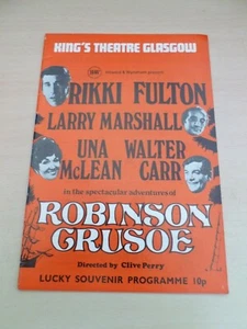 Programa de pantomima Rikki Fulton Una McLean Walter Carr Glasgow 1974 - Imagen 1 de 6